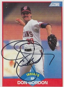 Don Gordon Cleveland Indians Personally Autographed Card - Picture 1 of 1