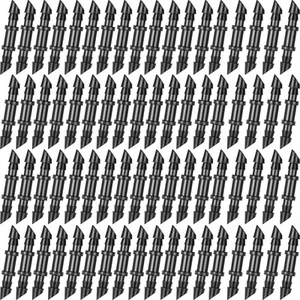 Mudder 100 Pieces 1/4 Inch Straight Barbed Connectors Fitting Drip Black - Picture 1 of 7