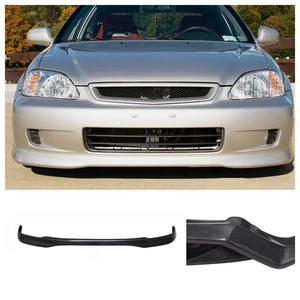 Carbon Fiber Type-R Style Front Bumper Lip Chin Spoiler Fits 96-98 Civic EK Type - Picture 1 of 13