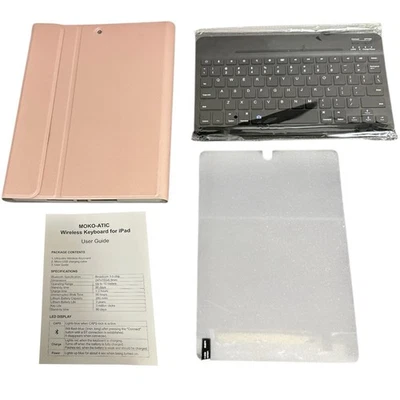 Moco-Atic Bluetooth Wireless Keyboard with CaseFor iOS 10.0 or above Device Pink - Image 1 of 4