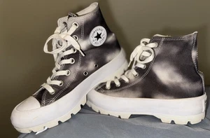 Converse Chuck Taylor All Star Lugged Hi-Top Gray Tie-Dye Women’s 6M Chucks - Picture 1 of 9