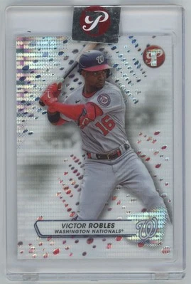 2023 Topps Pristine refractor silver Victor Robles Washington Nationals #33 - Image 1 of 2