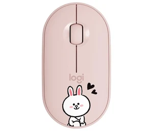 Logitech Pebble M350 Inalámbrico Bluetooth Silencioso Mouse Unificador Nano ROSE CONY - Imagen 1 de 10