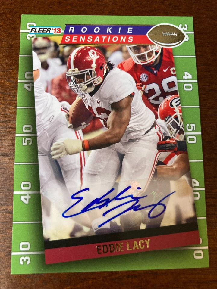 2013 Fleer Retro Eddie Lacy Auto RC Autograph - Image 1 of 2