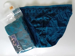 NEU EX M&S Größe 10 Damen NVPL hohes Bein Bikini Höschen türkis Mix - Bild 1 von 6