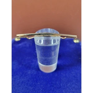 Cravatta vintage con colletto dritto tono oro - Foto 1 di 3