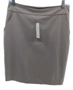 Eileen Fisher Rock Damen Größe 10 Stein Bleistift poliert Twill 24" Seide gefüttert - Bild 1 von 11