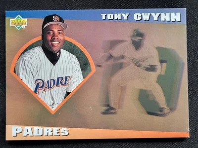 Tony Gwynn 1993 Upper Deck Diamond Gallery San Diego Padres #17 Excellent - Image 1 of 2