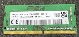 SK Hynix Memory HMAA1GS6CJR6N-XN 8GB 1Rx16 PC4-3200AA-SC0-13 - Picture 1 of 3
