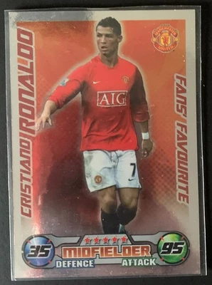 TOPPS MATCH ATTAX 2008/09 FANS FAVORITE CRISTIANO RONALDO - MANCHESTER UNITED - Image 1 of 2