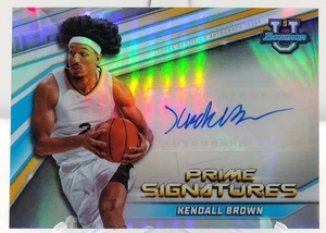 Kendall Brown Auto 43/50 Refractor 2021/22 Bowman Chrome University Signatures   - Picture 1 of 4