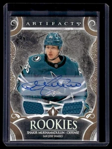 2024-25 Upper Deck Artifacts Gold Auto Materials Shakir Mukhamadullin RC /199 - Picture 1 of 2