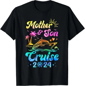 Mother Son Cruise 2024 Family Mom Son Matching Vacation Trip T-Shirt Hoodie - Picture 1 of 14