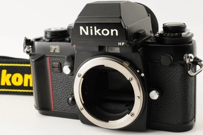 [QUASI NUOVO] Nikon F3 HP SLR 35mm Black Film Camera MF-14 cinturino dal... - Immagine 1 di 4