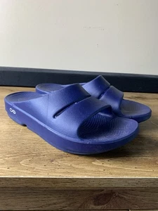 OOFOS OOahh Slide Sandal Original Recovery Blue US Men 5 Women 7 EU 38 - Picture 1 of 10