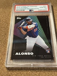2019 Topps On Demand Rookie Progression #21 Pete Alonso PSA 10 GEM MINT Grade - Picture 1 of 4