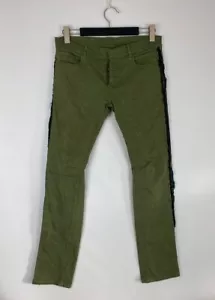 BALMAIN PARIS Green Denim Skinny Fit Embroidered Damen Jeans Gr. 29 - Bild 1 von 17