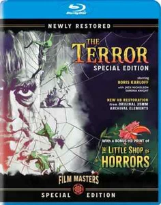 The Terror / Little Shop Of Horrors Blu Ray x2 Film Masters Roger Corman - Picture 1 of 1