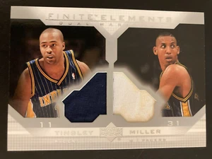 2003-04 Upper Deck Finite Elements Dual Warm Ups Jersey Tinsley / Reggie Miller - Bild 1 von 2