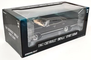 Greenlight Scala 1/24 Die-Cast 1967 Chevrolet Impala Sport Berlina - Nero 84035 - Foto 1 di 1