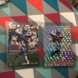 #14 of 20 Jay Novacek Cowboys 1993 Pacific Silver Prism Circular Insert version