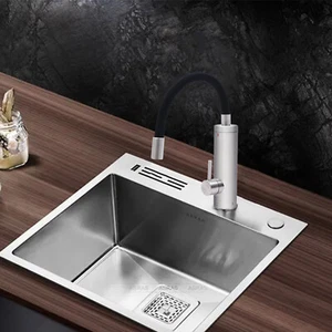 Wasserhahn Elektrischer Mit Durchlauferhitzer Badarmatur Küchearmatur Spültisch - Bild 1 von 7