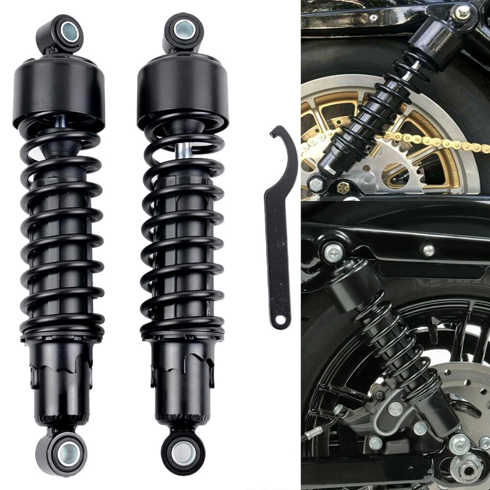 Rear Shocks 11.75" For Harley Sportster FXR Super Glide Iron XL 1200 Seventy Two - Image 1 of 4