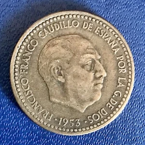 ESPAÑA. FRANCISCO FRANCO. 1 PESETA 1953 *19-60. - Imagen 1 de 2