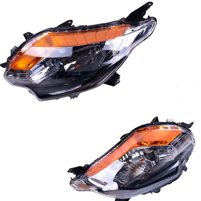 For Mitsubishi Triton MQ GLX 2015~2018 Ute LH + RH Head Light Lamp Black - image 1 of 4