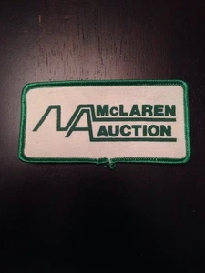 Vtg McLaren Auction Sew On Patch 4" Canada - Picture 1 of 5