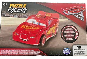 Lightning McQueen Cars 3 Disney Pixar Pull Back Puzzle Racers 3D Puzzle - Picture 1 of 1