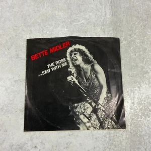 1979 Vintage 45 Vinyl Bette Midler The Rose Stay With Me Atlantic Records 3656 - Picture 1 of 4