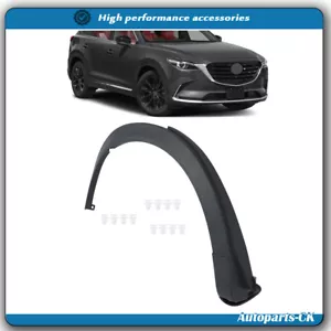 Guardabarros labio de rueda lateral del pasajero trasero de plástico negro para Mazda CX-9 CX9 2016-2023 - Imagen 1 de 15