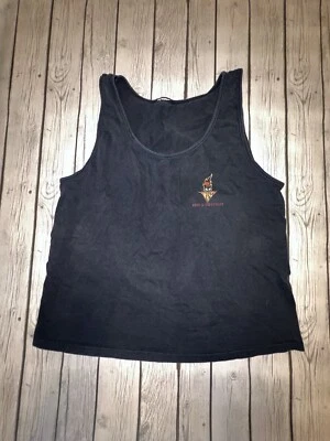 Camiseta sin mangas vintage grande negra arriesgar todo dispara primero haz preguntas después Foto 1 de 4
