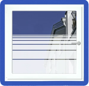 28,90€/m² Fensterfolie STREIFEN Milchglas Folie Glas Sichtschutz FD0001 - Bild 1 von 30