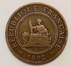 INDOCHINE FRANÇAISE 1 Centième 1892 Paris - TTB