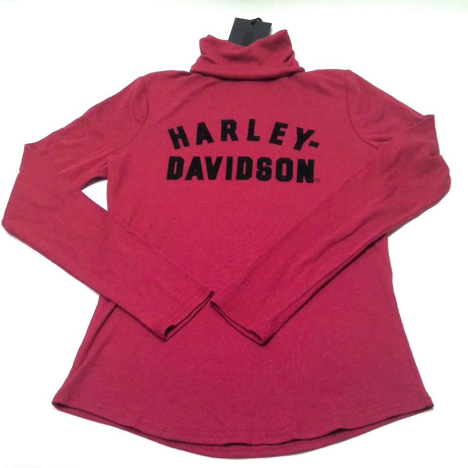 Women Harley-Davidson Ribbed Chili Pepper Red Turtleneck 2XLarge 96467-23VW