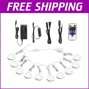 Linkable Under Cabinet LED Puck Lights with Remote Control - Daylight White - Picture 1 of 9