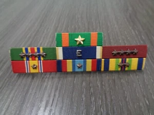 USN 7 Ribbon Bar - Service -made in USA- used BAR ultra thin - Picture 1 of 4