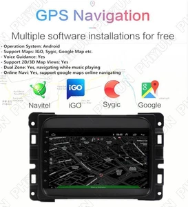 GPS 7" Android 11 Stereo Radio Navi Player For Jeep Compass 17-20 Renegade 15-22 - Picture 1 of 12