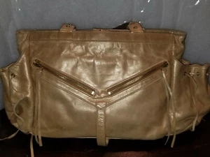 Botkier Metallic Leather Trigger Satchel/ handbag  Gold Hardware - Picture 1 of 8