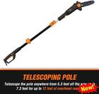 6-Amp 8-Inch Electric Telescoping Pole Saw, Corded Tree Trimmer Chainsaws US