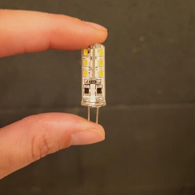 G4 LED Light Bulb 2W 20W Equivalent AC/DC 12Volt Bi Pin Base Lamps 1 Bulb/Piece - Image 1 of 4