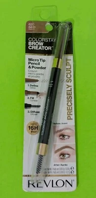Revlon Colorstay Brow Creator Micro Pencil Powder & Brush 620 Auburn Box DAMAGED - Image 1 of 2