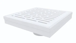 SereneDrains SS Matte White 6 Inch Shower Drain Kit Tile Floor Hair Broken Lane - Picture 1 of 9
