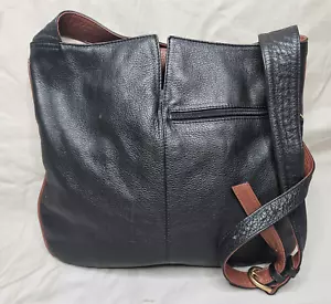 Borsa a tracolla Orvis borsa da viaggio messenger in pelle nera tracolla regolabile tote - Foto 1 di 10