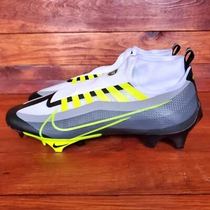 Nike Vapor Edge Pro 360 Football Cleats Volt Smoke Gray Men 12 DQ3670-071 New - Picture 1 of 6