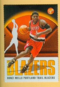 2003-04 Topps Pristine #38 Bonzi Wells Gold Refractor 45/99