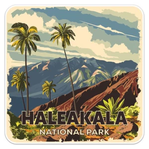 Vintage Haleakala Nationalpark Autoaufkleber Vinyl Aufkleber - Bild 1 von 6