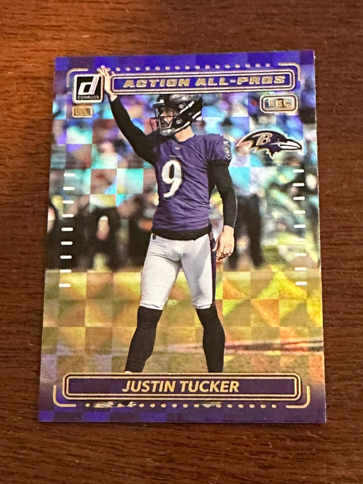 2022 Panini Donruss Action All-Pros Justin Tucker Baltimore Ravens #AP-20 - Image 1 of 1